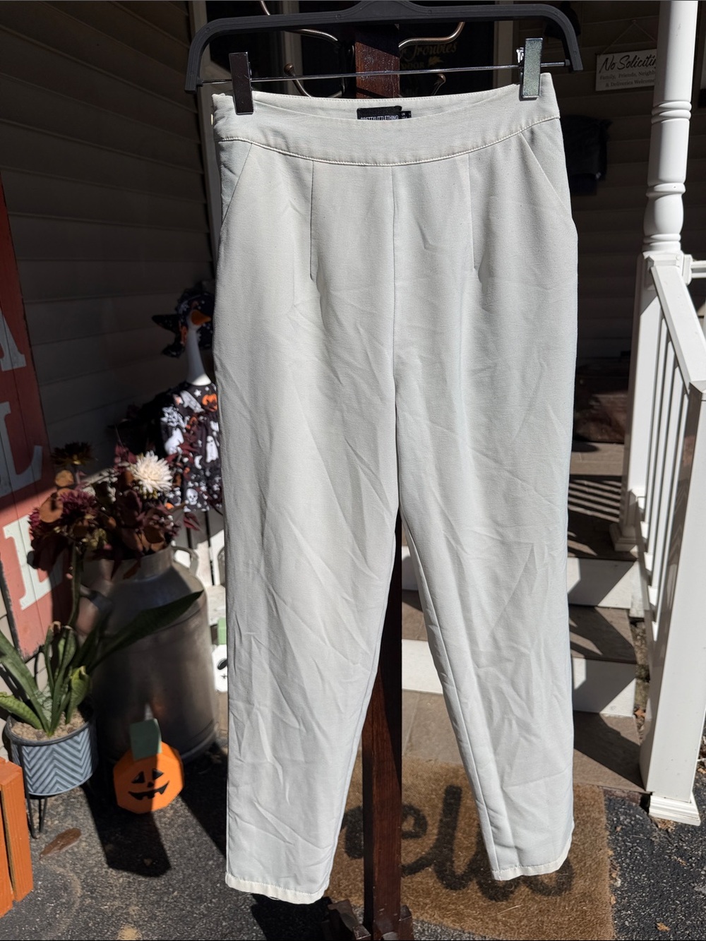 PrettyLittleThing Women’s Light Grey Straight Leg Pant